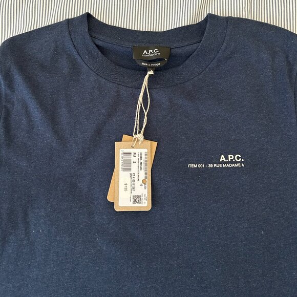 brand new apc navy blue shirt - Picture 3 of 3